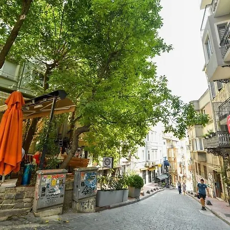 Taksim Private Terrace Close To Antique Store Galata Port Cihangir 아파트 이스탄불